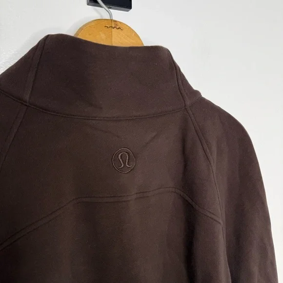 LULULEMON Espresso Scuba Oversized Funnel Neck Full Zip Sweatshirt - Picture 6 of 6